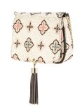 embroidered shoulder bag