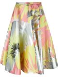 flower print A-line skirt