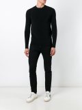 ribbed crew neck jumper