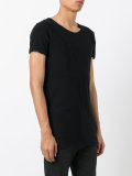 snagged round neck T-shirt 