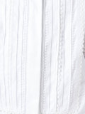 lace-trimmed shirt dress