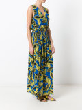 Printed wrap dress