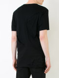 distressed print T-shirt