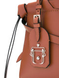 scarf handled tote bag