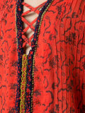 criss-cross neck dress