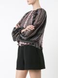 floral print blouse 