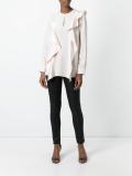 ruffle panel blouse