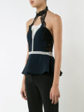 lace insert halter top