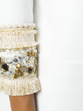 embellished sleeve coat