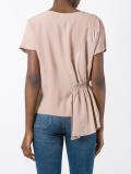gathered detail T-shirt
