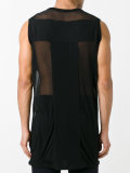 sheer panel tank top