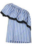 single shoulder blouse
