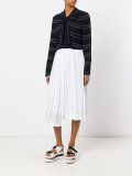 Striped pussybow top