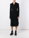 midi knit shirt dress