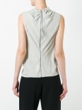 draped collar top