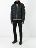 logo patch padded jacket