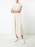 gathered front dress