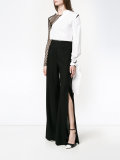 slit wide-leg trousers 