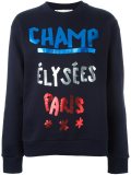 'champ élysées paris'印花套头衫