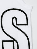 logo print vest 