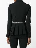 asymmetric zip detail jacket