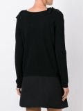 lace-up shoulders pullover