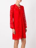 tied neckline lace dress