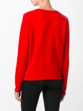 buttoned shoulders sweatshirt