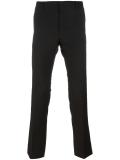 striped slim fit trousers