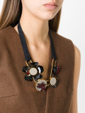 geometric petal necklace