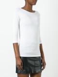 boat neck T-shirt