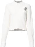 mock neck cropped jumper