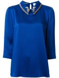 embellished collar blouse