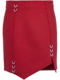 piercing detail asymmetric skirt