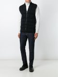 padded zipped gilet 