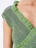 v neck knit dress