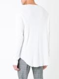 thermal thin knit sweatshirt