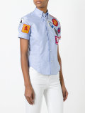 patch short sleeved shirt
