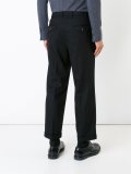 straight leg cropped trousers