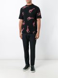 giraffe print T-shirt