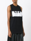 logo print vest 