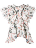 ruffled blouse