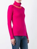 turtleneck embellished pullover