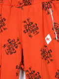 logo print trousers