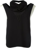 cut out contrast top