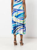 printed pleated skirt 