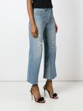 distressed cropped jeans