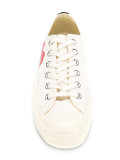 logo print lace up trainers 