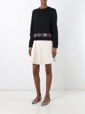 embroidered hem jumper