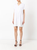 V-neck shirt dress